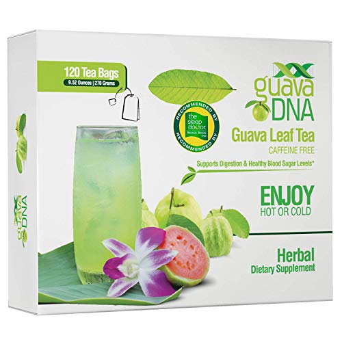 GuavaDNA Guava Leaf Tea 120 Individually Wrapped Teabags | 100% Pure Guava Leaves