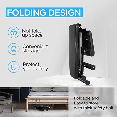 Adjustable Workout Bench, Utility Weight Bench for Home Gym Incline Decline Bench for Full Body Workout 1000lbs (Upgraded Version)