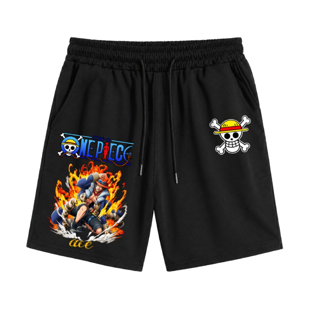 Fiery Spirit Ace Freedom Graphic Printed Shorts for Men-image-18
