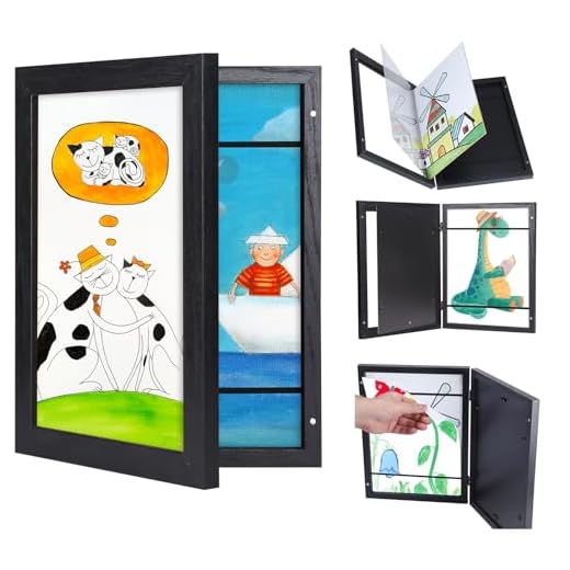 Giftgarden Marco Para Dibujos Niños A4, Arte Marco Dibujos Infantiles, Cuadro Para Dibujos Infantiles Para Scuelas, Familias U Oficinas Adecuado.