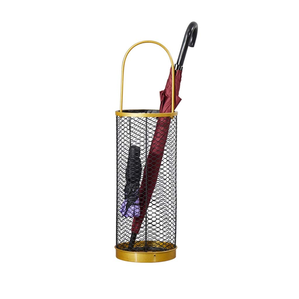 Porte-parapluie en métal multifonctionnel avec bac récupérateur d'eau pour entrée