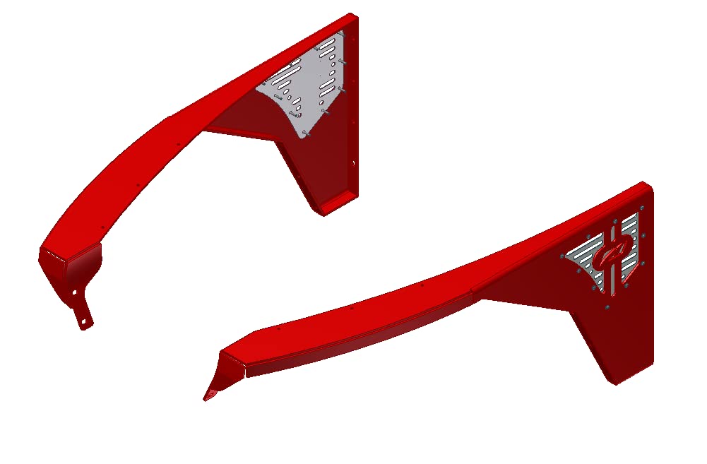 Motobilt Flat Fender Set with No Flare NO Inner Fender for TJ LJ