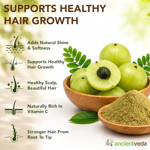 Polvos para cabello Ancientveda 100% natural 4 pack miniatura 6