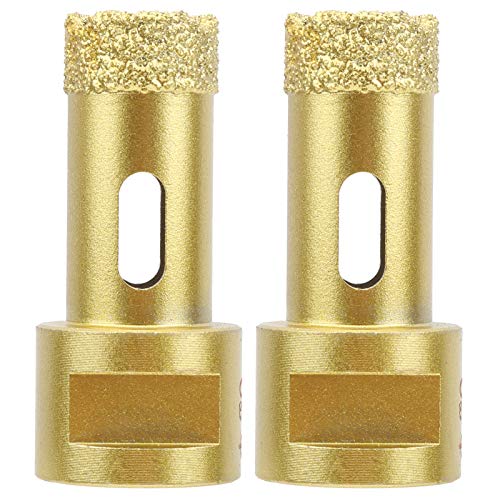 2Pcs Hole Saw Opener, Bra Drill Bit for Marble Concrete, 20mm Dril Bit with ient Chip Drain Hole, Compatible with Electric Hand