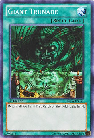 Amazon.com: YU-GI-OH! - Giant Trunade (LCJW-EN063) - Legendary Collection  4: Joey's World - 1st Edition