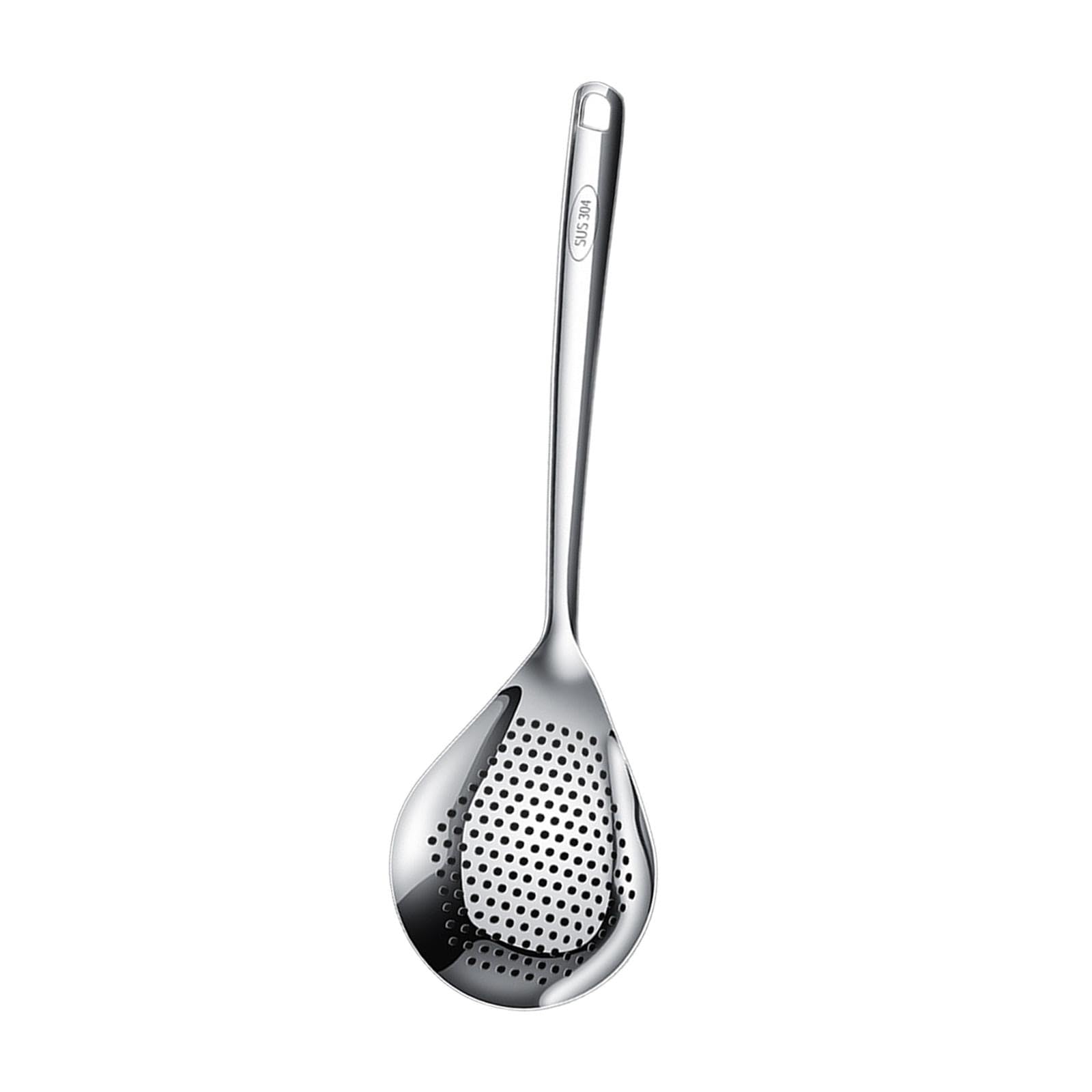 Écumoire en acier inoxydable 304 et cuillère à fente pour spaghetti