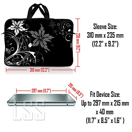 Funda Laptop Neopreno 10-11.6 pulg Diseño Floral miniatura 3