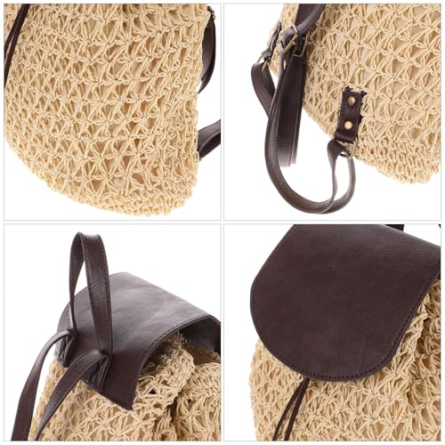 Mochila de ratán con bolsillo interior para mujer fitness 3