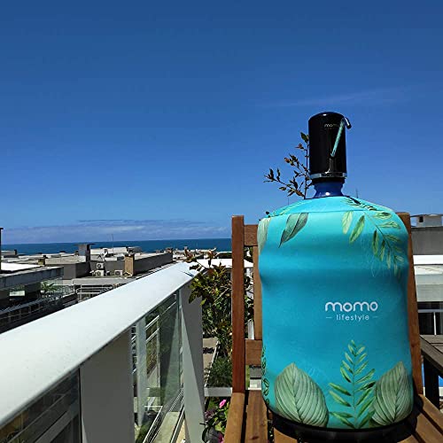 Bomba Elétrica para Galão de Água, Momo Lifestyle, BPA Free, Recarregável, Bivolt 110V/220V (Pantera