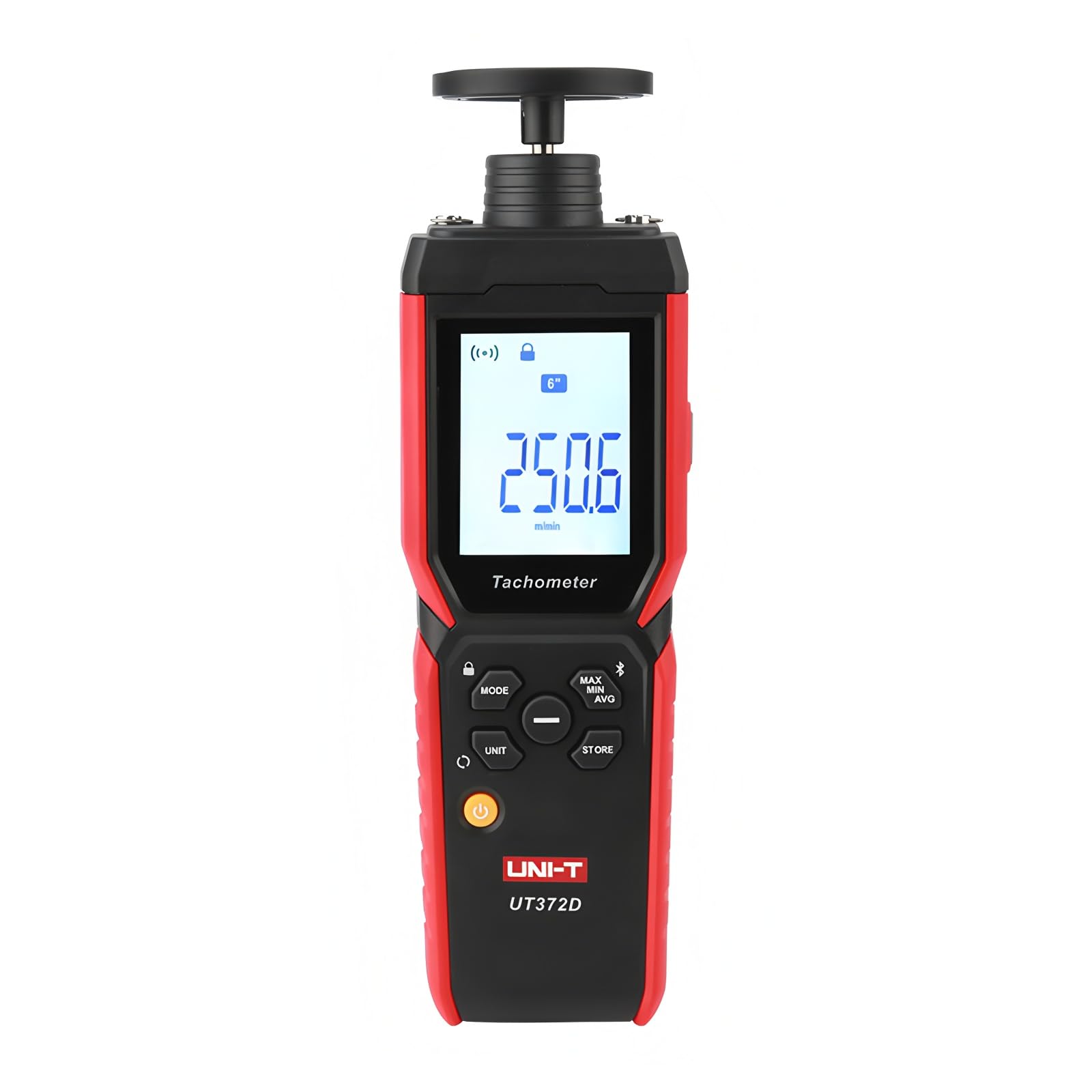 UNI-T Uni-trend UT372D Drehzahlmesser Digitaler U/min-Messer 2 in 1 Laser berührungslos & berührend Drehzahlmesser Professioneller Messgerät für Drehzahl