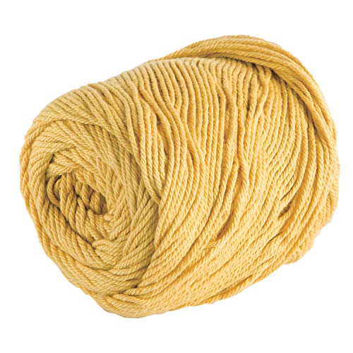 Image of Knit Picks Dishie Worsted Weight 100% Cotton Yarn Yellow - 100 g (Creme Brulee)
