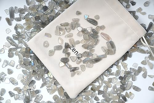 Image of ZenQ 1 lb Crystal Chips, Tumbled Stone Chips for Crafts | Polished, Undrilled Gemstones for Resin Art, Vase Filler, Plant Decor, Candle Making, and DIY Projects