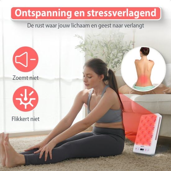 Lampada a infrarossi - Lampada per terapia a infrarossi per muscoli, articolazioni e omaggi - Blocco 100% UV - Lampada al collagene - Promuove la circolazione sanguigna - Fibromialgia -