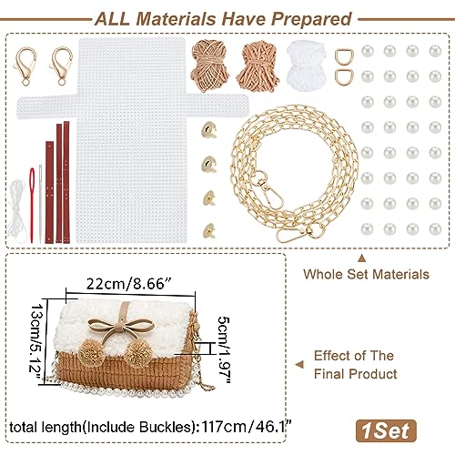 WADORN DIY Knitting & Crochet Handbags Kit, Mesh Plastic Canvas for Shoulder Bags Crossbody Bags, Embroidery Projects, Peru - Image 2