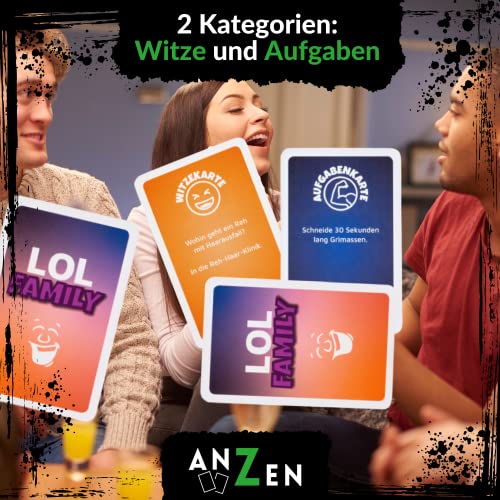 LOL FAMILY – Lachen verboten | lustiges Kartenspiel ab 8-10 Jahre-n | Geschenk-e für Mädchen & Jungen | Familienspiel | LOL Spiel | Gesellschaftsspiel-e | Reisespiel | Kinderspiel Geburtstagsgeschenk – Bild 6