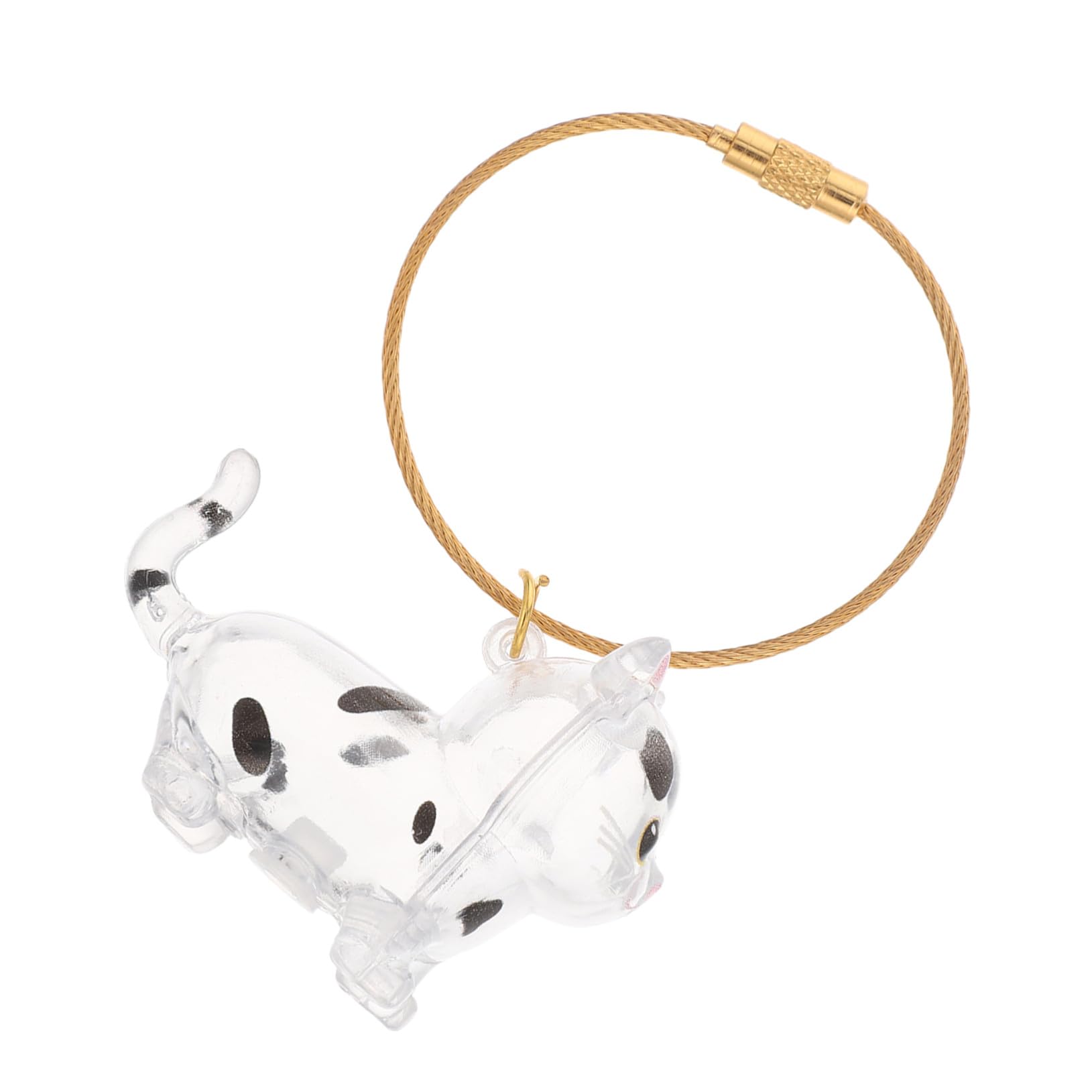 Recolector de pelos de mascotas caja transparente portátil para llavero