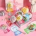 Kids Valentine's Candy Cards Gifts Set with Plastic Domes,DIY Craft Treat Holder,Bulk Valentines Day Class Exchange Gift for Couples Families School Party Gift, Bubble Gum Machine Crafts (18 Pack)