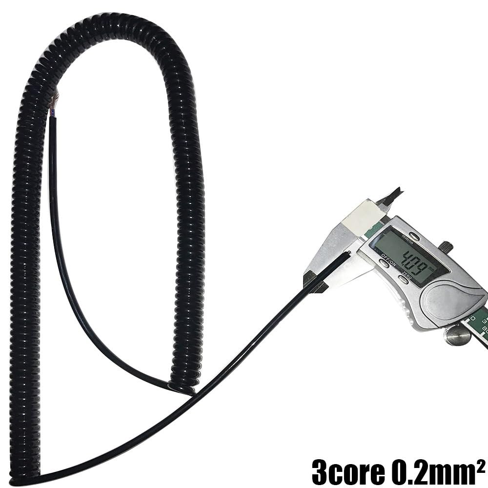 przewód spiralny, 2-żyłowy 3-rdzeniowy teleskopowy kabel sprężynowy do linii(4 core 0.2mm square)