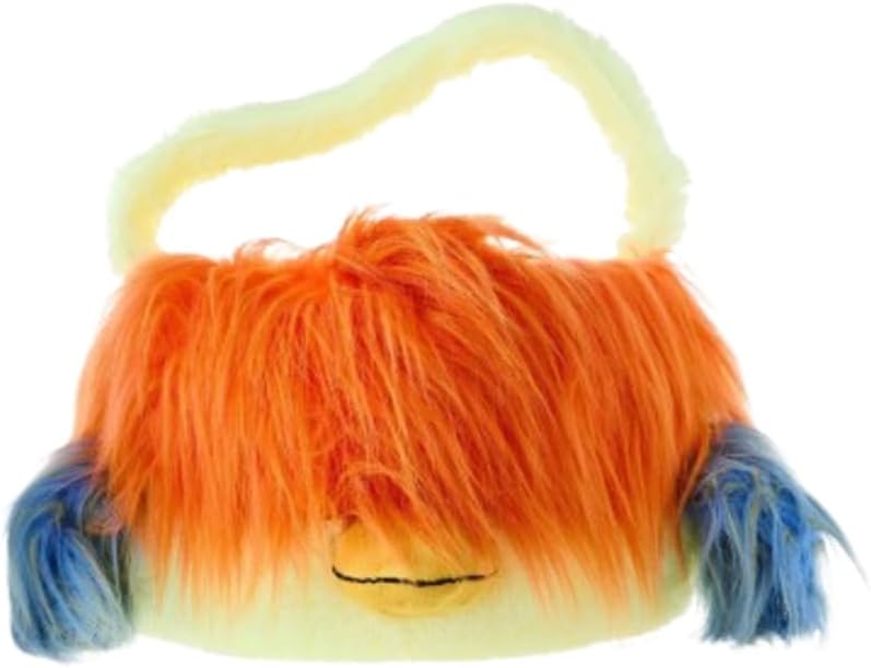 Jumbo Highland Cow Plush Basket for Gift Filling, Storage, and Seasonal Displays, 1 Piece (Jumbo Plush Chicken Basket, Yellow, 22" x 16")
