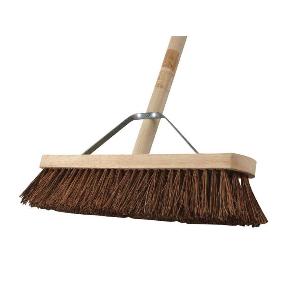 Faithfull Stiff Bassine Broom 45Cm (18In) + Handle & Stay FAIBRBAS18H