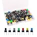Gebildet 84Pcs 6×6×8mm Momentary Tactile Tact Push Button Switch with Button Caps of 7 Color,Each Color 12pcs(Black,Red,Blue,Yellow,White, Green,Gray) for Breadboard Arduino