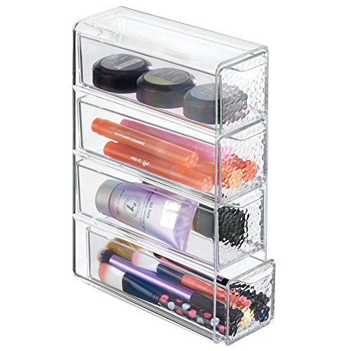 IDesign Rain Organizzatore, 4 Cassetti, Plastica