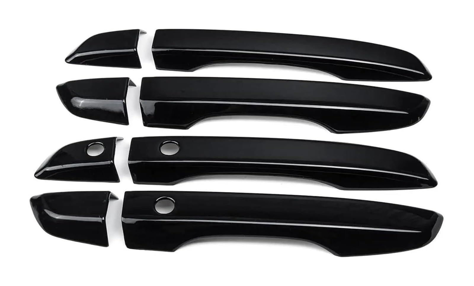 HCKCLMBMZW for Civic 10th 2016-2019 LHD Chrome Door Handle Cover Trim Molding Catch Overlay Garnish Cap Cup Protector Door Handle Cover(Black)