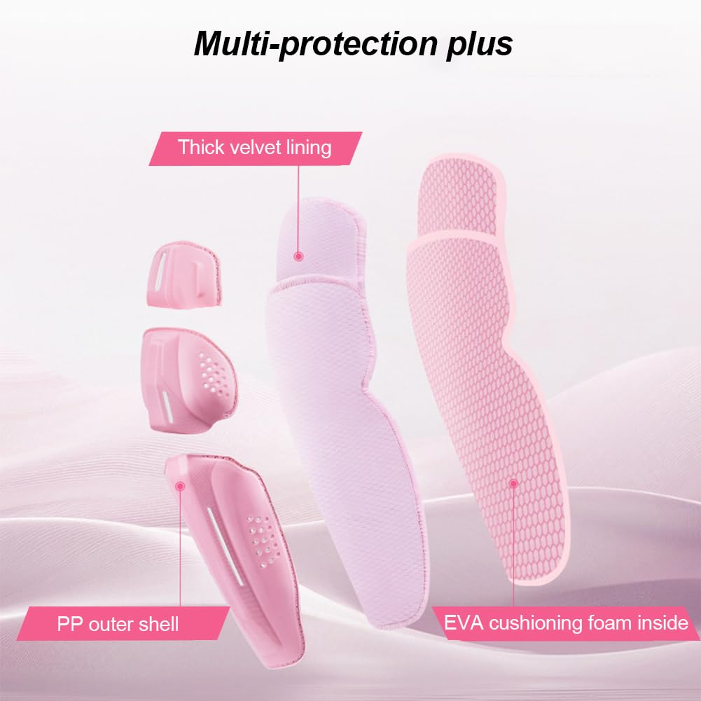 Rodilleras de Moto, Coderas/Rodilleras Motocross Equipo de Protección con Espuma EVA Antichoque, Ergonómico para Motocicleta, Bicicleta - Rosa Knee Pads
