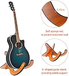 YANGMING 2Pack Wooden X-Shape Instrument Stand, Anti-Slip, Portable, Suitable for Ukulele, Violin, Banjo, Mandolin