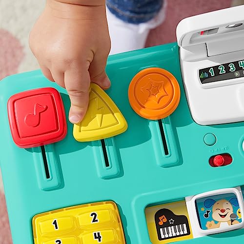 Image of Fisher-Price Laugh & Learn Mix & Learn DJ Table Toy, German