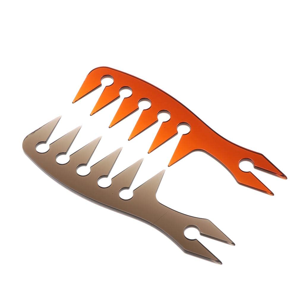 COMBR 2 Sides Wide Tooth Oily Hair Comb Styling Hair Lift Combs Brown