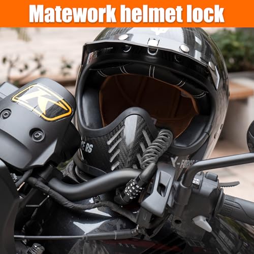 Motorcycle Lock Anti Theft Heavy Duty, Motorcycle Handlebar & Brake Lock with Helmet Lock, Bike Lock, Universal for All Bike Motorcycle Black - Thumbnail 7
