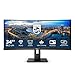 PHILIPS 346B1C- 34 inch WQHD Curved Monitor, 100Hz, 4ms, VA, USB-C dock, KVM, Height adjust, Speakers, PowerSensor (3440 x 1440, 300 cd/m² - HDMI, DP, USB-C)