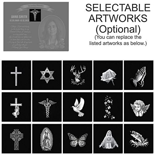 Image of ADFSTONE Memorial Stones Plaques for Remembrance, Personalized Small Grave stones, Loved Ones Memory Plaques, Tombstones.