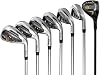 Cobra Golf 2022 LTDX Combo Iron Set Satin Chrome-Gold Fusion (Men's, Right Hand, KBS PGI 65, Senior Flex, 5-GW)