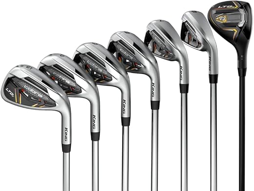Cobra 2022 LTDX Combo Iron Set Satin Chrome-Gold Fusion