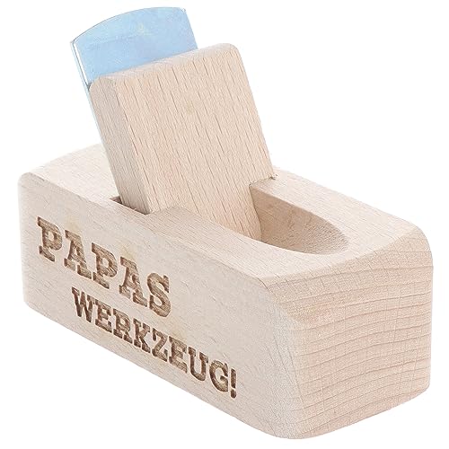 Spruchreif · Flaschenöffner aus Holz mit Gravur · Bierhobel mit Spruch · perfektes Männergeschenk (Papas Werkzeug)