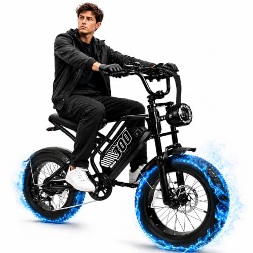 ESKUTE Electric Bike for Adult, 48V 20.8/41.6Ah Battery, 20"×4" Fat Tire with 1500W Motor E-Bike, Off-Road Ebike Up to 30+MPH, 7-Speed Beach Snow Trail Mountain Commuter for Beginner Cyclists V300 image 4