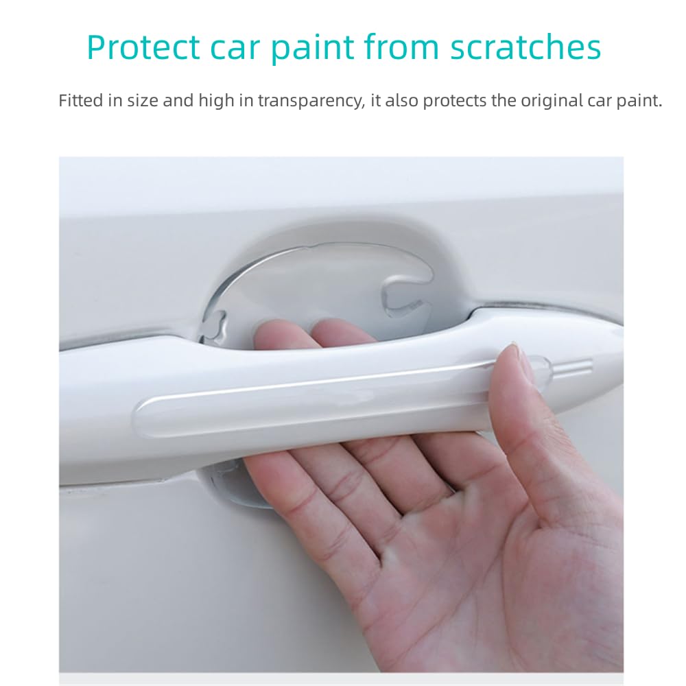 Evimo 4 Pièces Protection Portiere Voiture, Pour Citroen DS3 DS4 DS5 DS6 DS 7 Crossback/DS7 DS9 Anti-Collision Anti-Rayures Autocollant De Protection De Bord De Porte De Voiture,B - 5