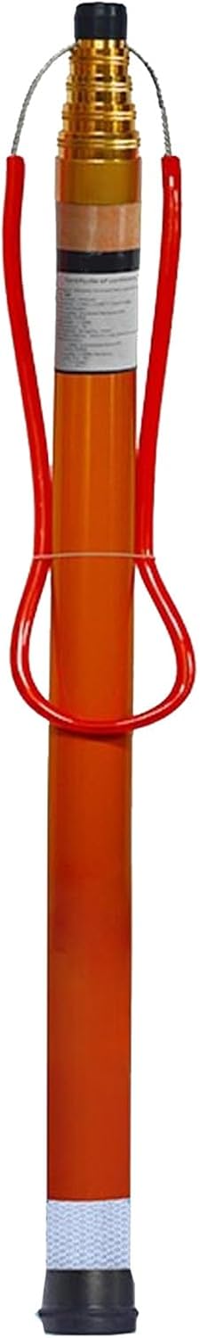 Telescopic Aluminum Pool Rescue Pole with Red Emergency Life-Saving Hook - 10m Versatile Safety Tool for Swim Clubs, Water Parks, and Playgrounds