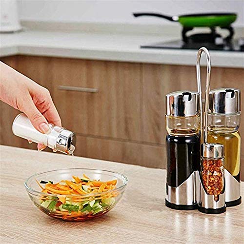 XINGYU Tanque de condimento Frasco de Vidrio de Acero Inoxidable Botella de Salsa de Soja Juego de ollas de Aceite, Adecuado para Cocina, repostar, Salsa de Soja, vinagre
