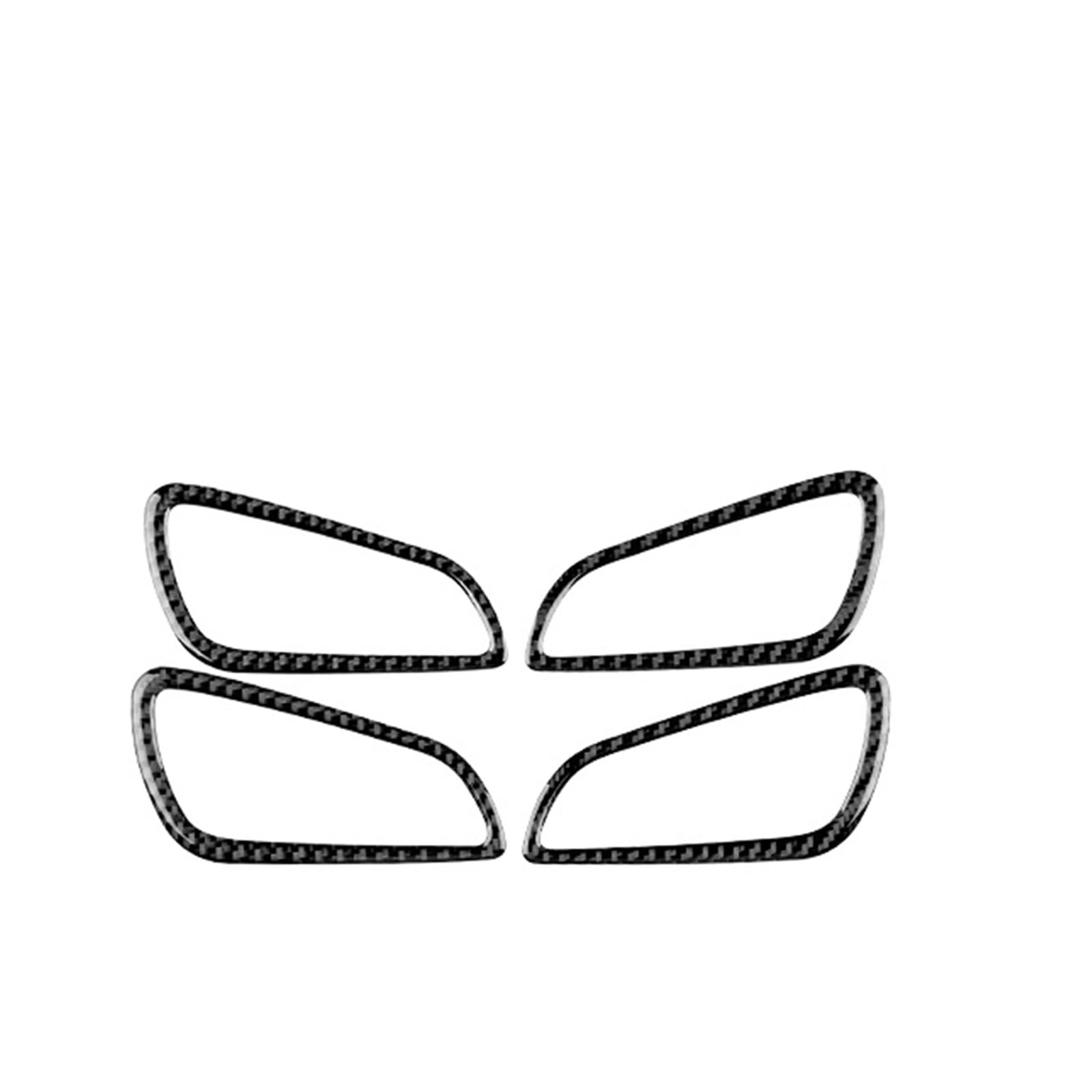 Feoosvx Car Trim Interior for for Focus SE ST for Ecoboost 2012-2014 LHD RHD Car Door Handle Frame Panel Trim Accessories Interior Mouldings(Black Carbon)