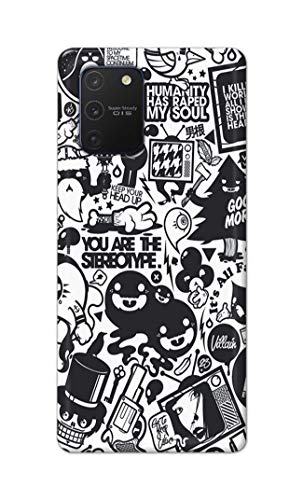 Image of Printed Hard Back Cover Case for Samsung Galaxy Note 10 Lite | Samsung A81 Back Cover (Mixed Cartoon) -702
