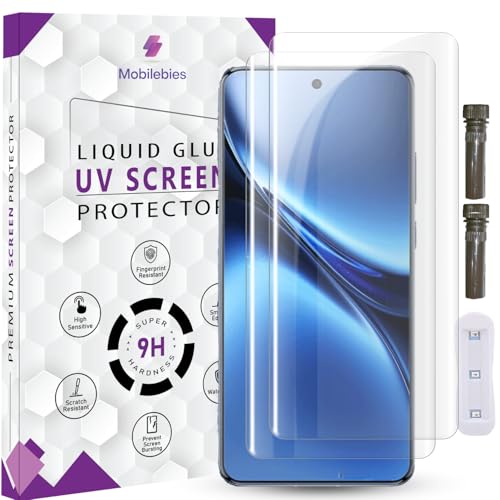 Image of Advanced HD+ UV Tempered Glass Screen Protector For Vivo X200 Pro (6.78 Inch, Pack of 2) Full Adhesive UV Curved Screen Guard, Case Friendly with installation kit