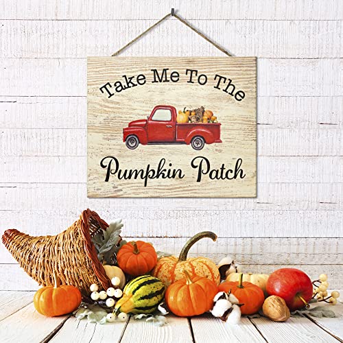 JennyGems-Fall-Decor-Take-Me-To-the-Pumpkin-Patch-Hanging-Wooden-Sign-Fall-Decorations-for-Home-Autumn-Harvest-Thanksgiving-Decor-Red-Truck-Pumpkins-Made-in-USA JennyGems Fall Decor Take Me To the Pumpkin Patch Hanging Wooden Sign Fall Decorations for Home Autumn Harvest Thanksgiving Decor Red Truck Pumpkins Made in USA