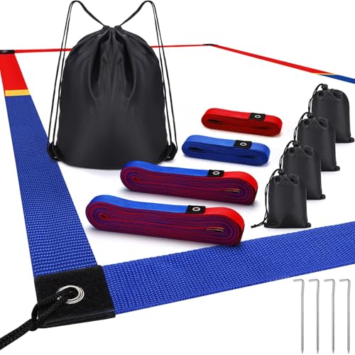 TOBWOLF Beach Volleyball Lines for Sand 26.3 x 52.6 Official Court Size
