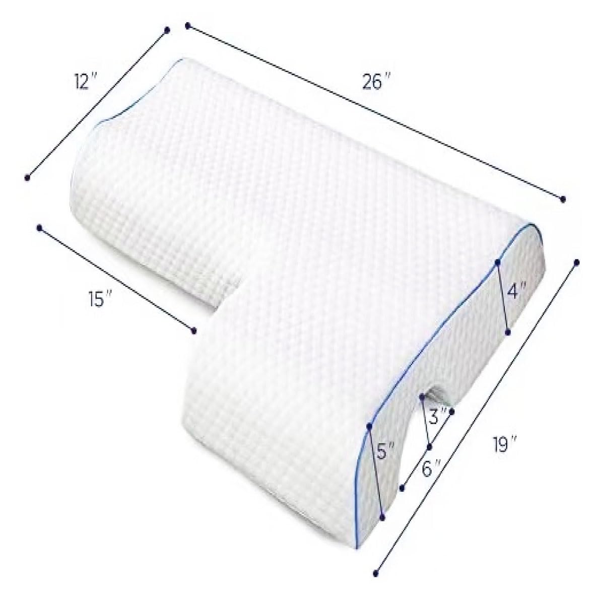 Oreiller Couple MINGZE En Mousse Mémoire - Pour Dormeur Latéral, Anti-engourdissement Bras