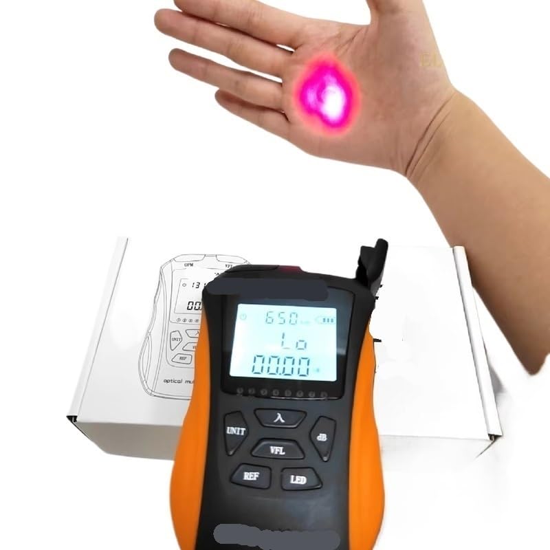 luxmètre à fibre optique, Mini compteur de puissance optique 6 en 1 OPM Y8, testeur câble RJ45, source lumière rouge LED FTTH(-70 10dB 5MW)