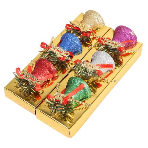 FUTUREORYY 6 Stück Teiliges Weihnachtsglöckchen aus Robustem...