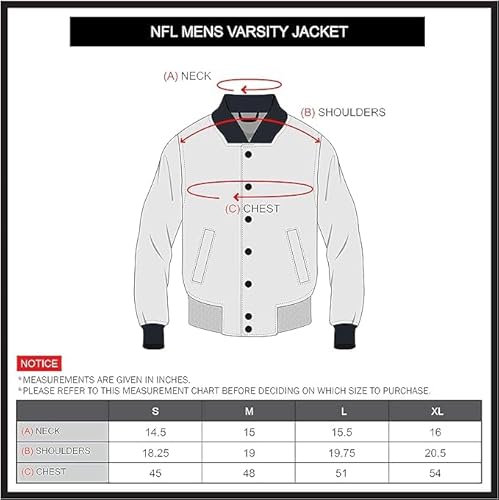 Ultra Game JOM7618F23 Nfl Men'S Classic Varsity Coaches Jacket thumb #5